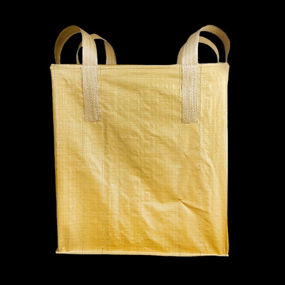 Kuning FIBC Jumbo Bag Tahan Lama Kustom Massal Tas Stabilisasi UV